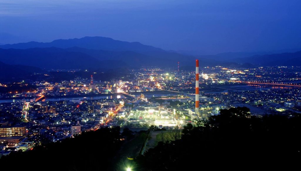 延岡市愛宕山の夜景